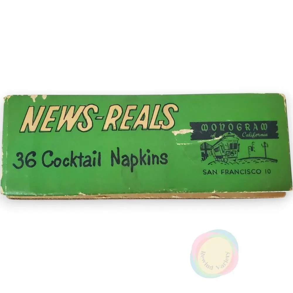 Vintage 1962 Gerald Gardner Satire Napkins Boxed